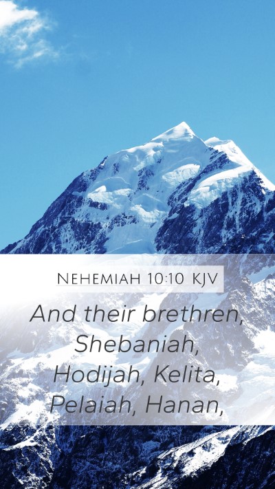 Nehemiah 10:10 Explained