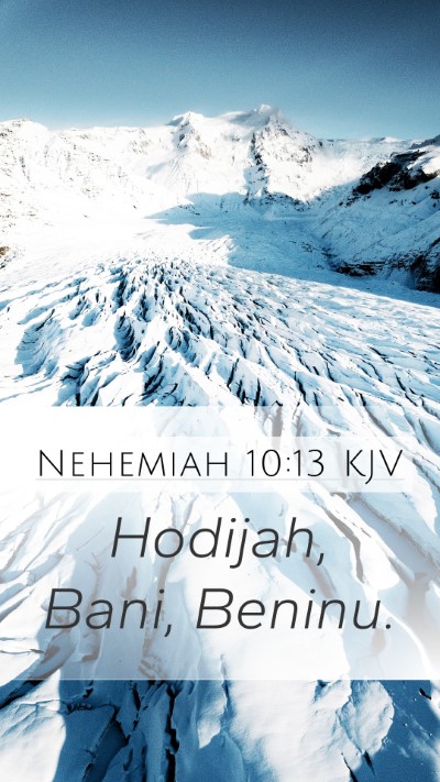 Nehemiah 10:13 Explained