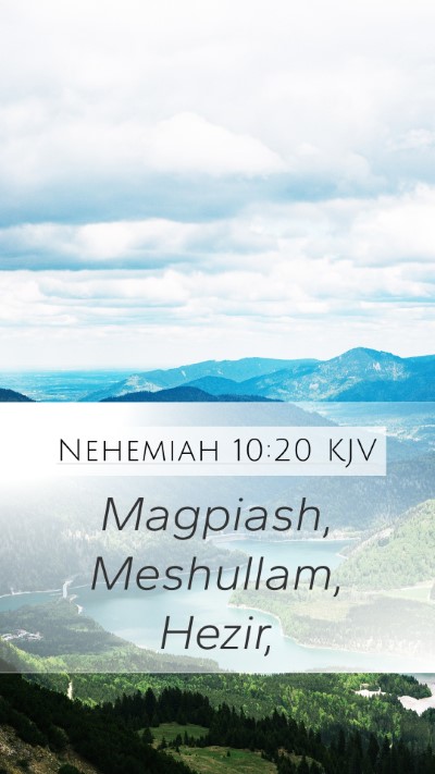 Nehemiah 10:20 Explained