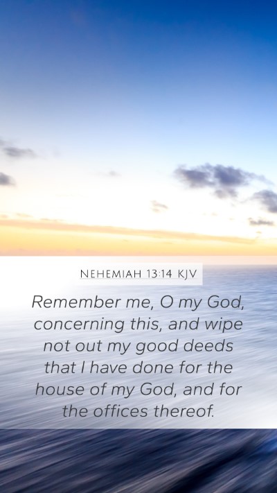 Nehemiah 13:14 Explained