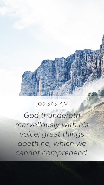 Job 37:5 Explained