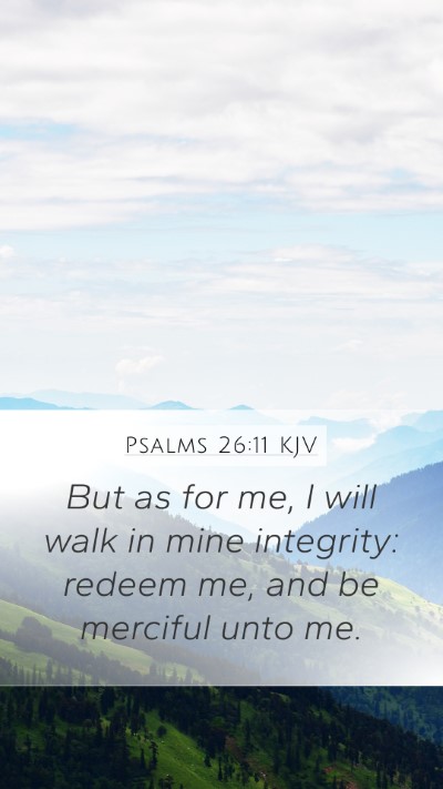 Psalms 26:11 Explained
