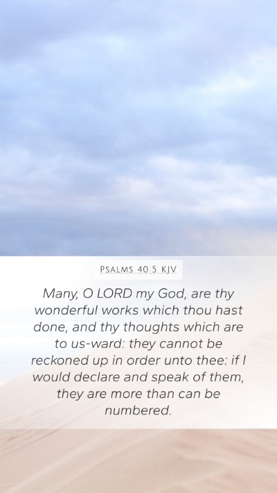 Psalms 40:5 Explained