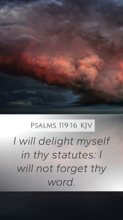 Psalms 119:16 Explained