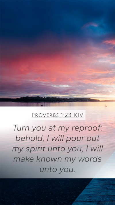 Proverbs 1:23 Explained