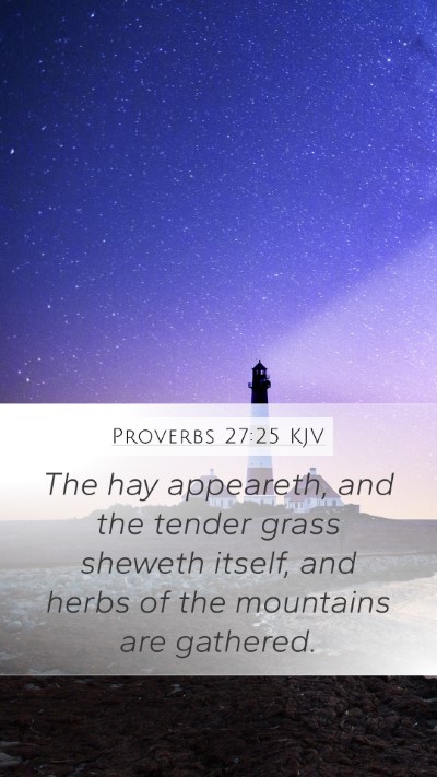 Proverbs 27:25 Explained