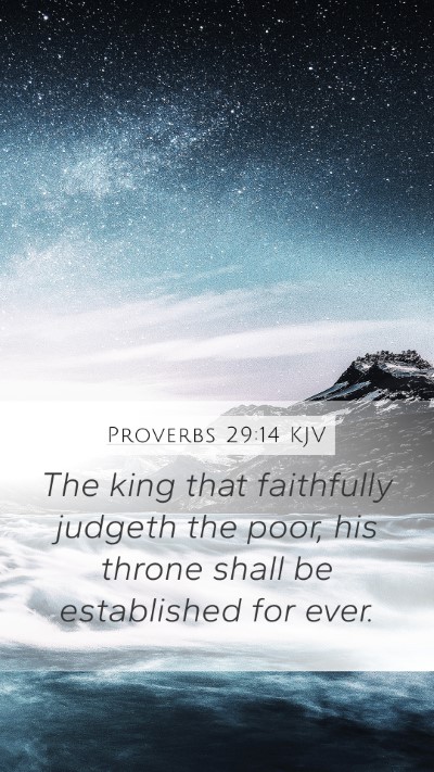 Proverbs 29:14 Explained