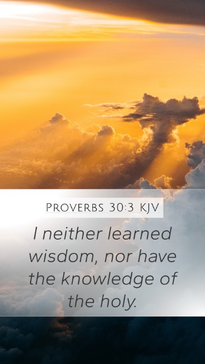 Proverbs 30:3 Explained