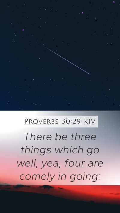 Proverbs 30:29 Explained