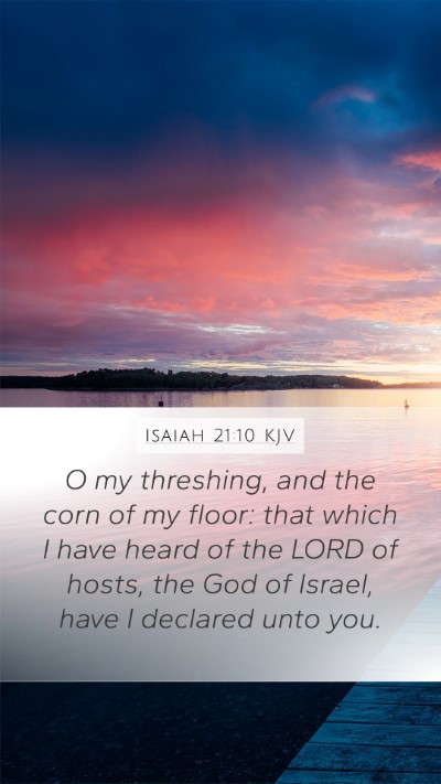 Isaiah 21:10 Explained