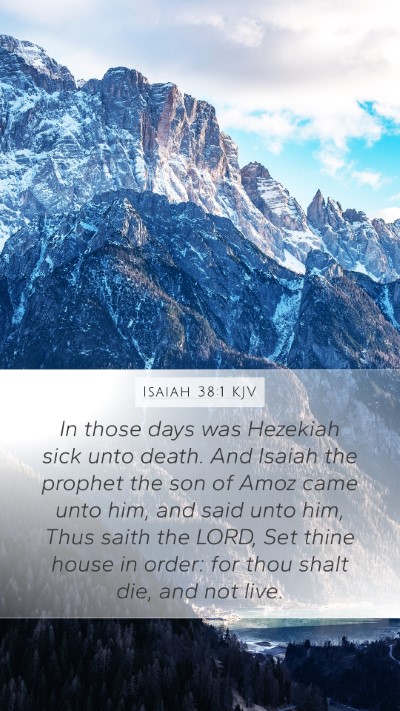 Isaiah 38:1 Explained