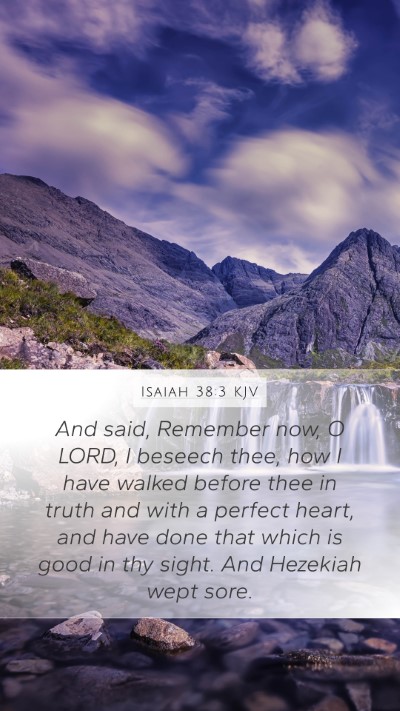 Isaiah 38:3 Explained