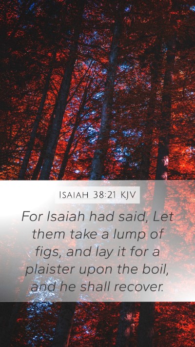 Isaiah 38:21 Explained