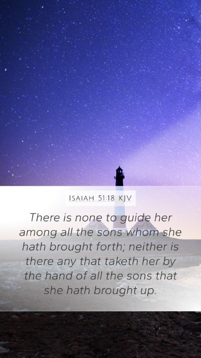 Isaiah 51:18 Explained