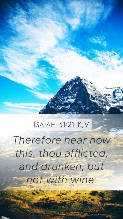 Isaiah 51:21 Explained