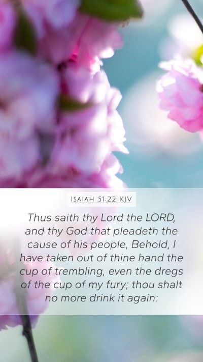 Isaiah 51:22 Explained