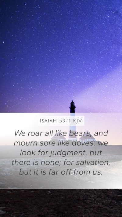 Isaiah 59:11 Explained