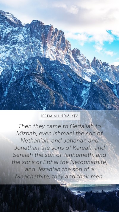 Jeremiah 40:8 Explained