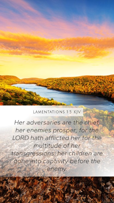 Lamentations 1:5 Explained