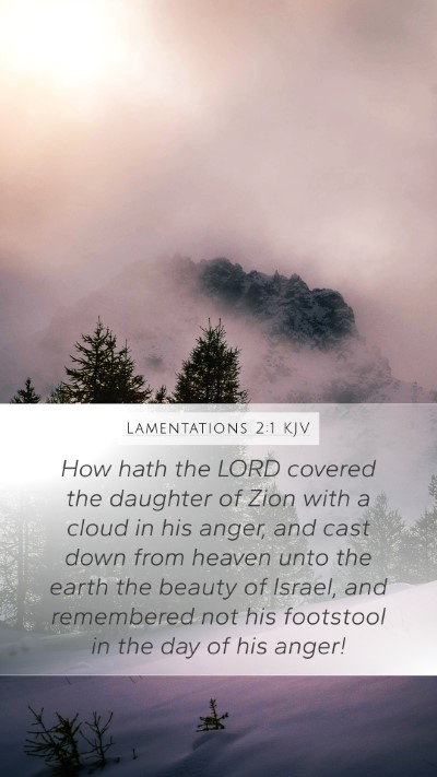 Lamentations 2:1 Explained