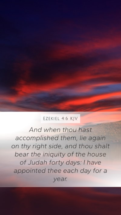Ezekiel 4:6 Explained