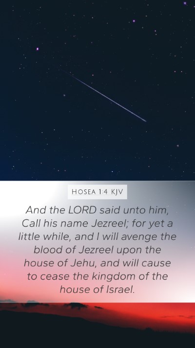 Hosea 1:4 Explained