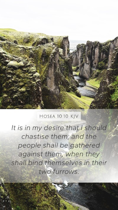 Hosea 10:10 Explained