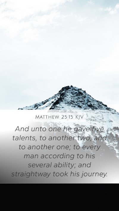 Matthew 25:15 Explained