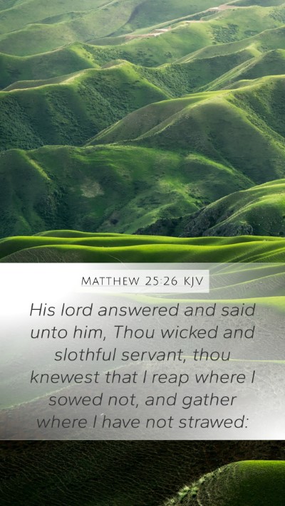 Matthew 25:26 Explained