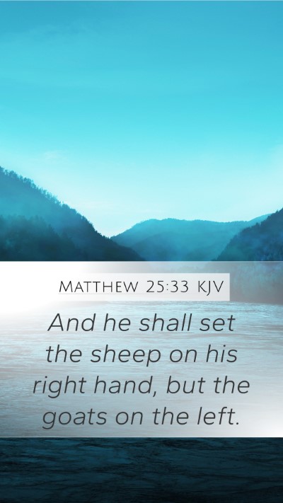 Matthew 25:33 Explained