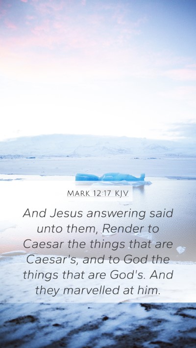 Mark 12:17 Explained