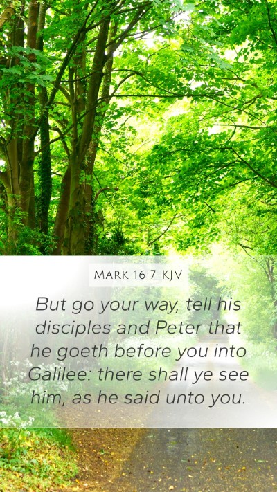 Mark 16:7 Explained