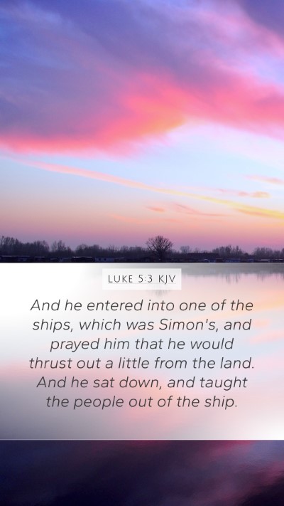 Luke 5:3 Explained
