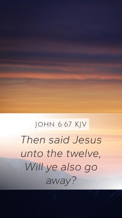 John 6:67 Explained