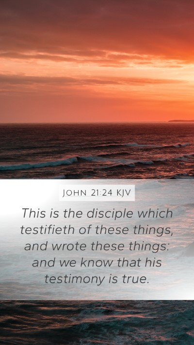 John 21:24 Explained