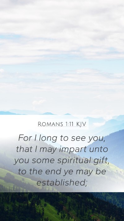 Romans 1:11 Explained