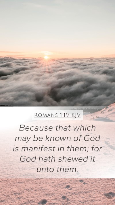 Romans 1:19 Explained