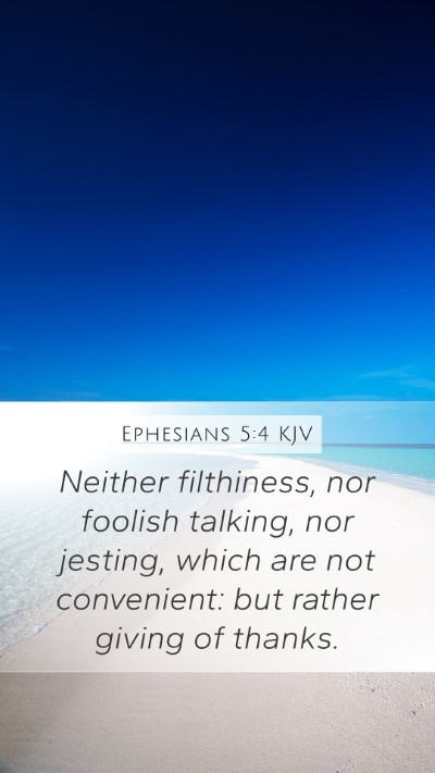 Ephesians 5:4 Explained