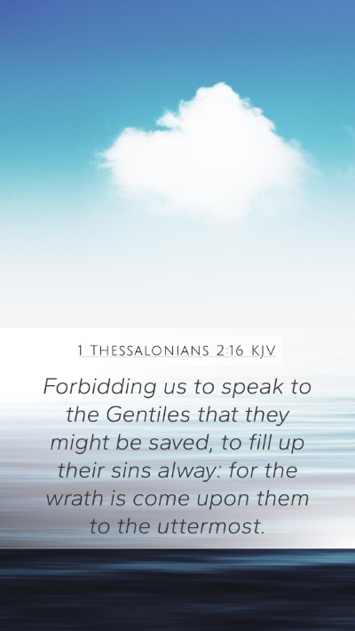 1 Thessalonians 2:16 Explained