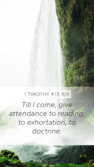 1 Timothy 4:13 Explained
