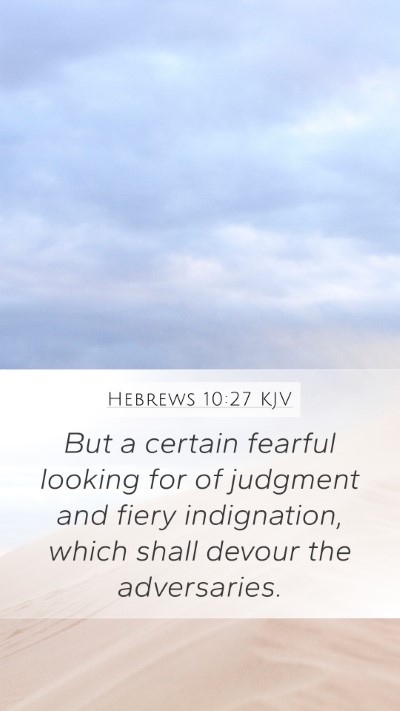 Hebrews 10:27 Explained