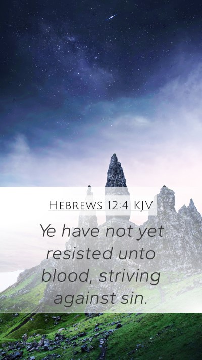 Hebrews 12:4 Explained
