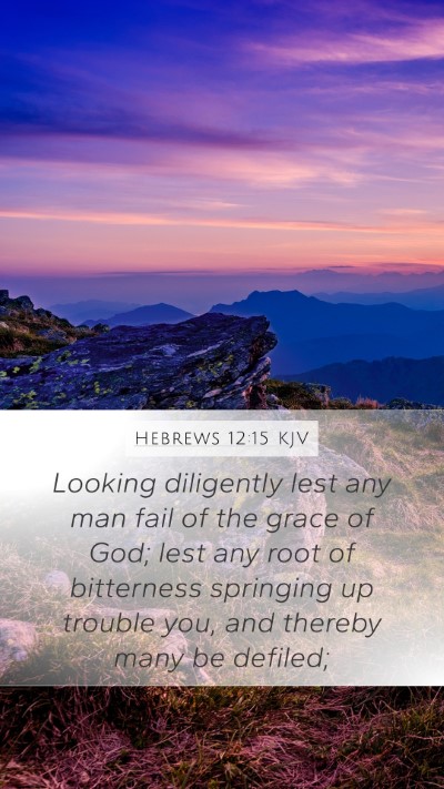 Hebrews 12:15 Explained