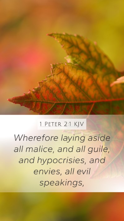 1 Peter 2:1 Explained