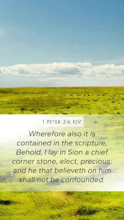 1 Peter 2:6 Explained